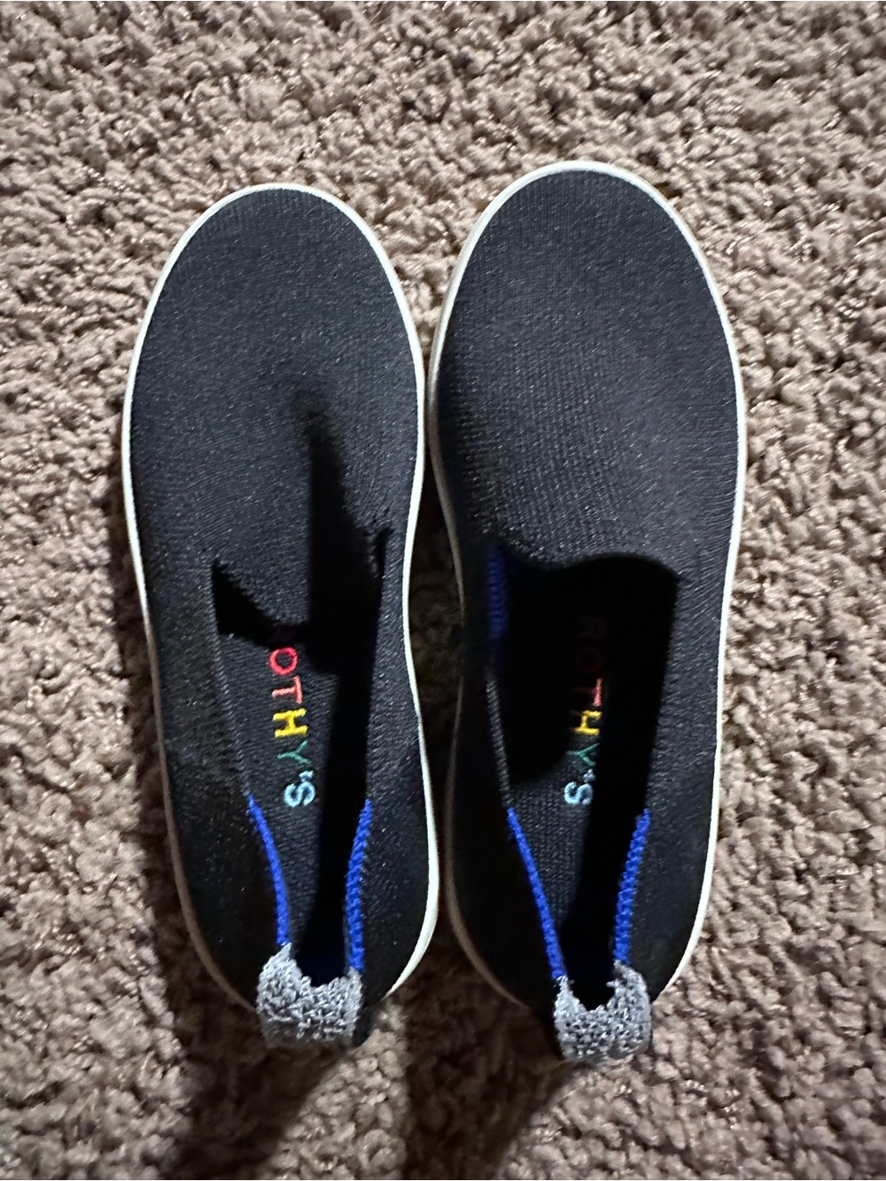 Rothy - The kid sneaker, black size 1